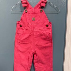 Carhartt Kids Bright Pink Overalls